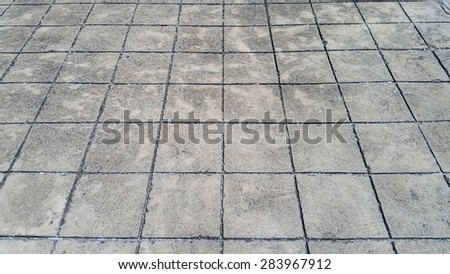 Floor tiles cement street background