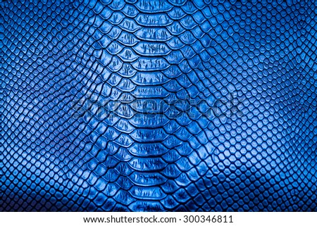 Blue snake skin pattern texture background