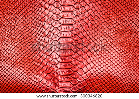 Red snake skin pattern texture background