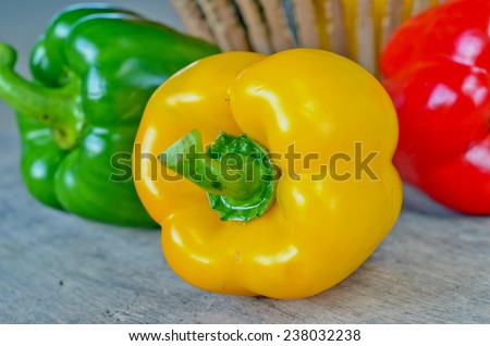 Colored Fresh Sweet Pepper Isolated on White Background.pepper, capsicum, yellow, green, red, white, sweet, close up, vegetable, bell pepper,healthy,obje cts, colorful,beautiful, fresh, food,freshness