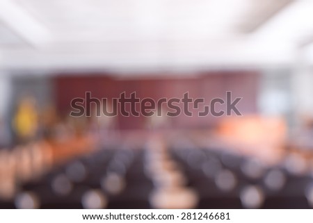 Blurred conference room  for background