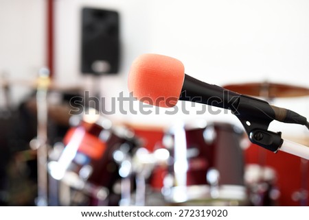 Microphone in the music room