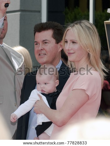 LOS ANGELES - MAY 23: Simon Fuller with his wife and son at the Simon Fuller Hollywood Walk of Fame Star Ceremony at Hollywood Blvd on May 23, 2011 in Los Angeles, CA.