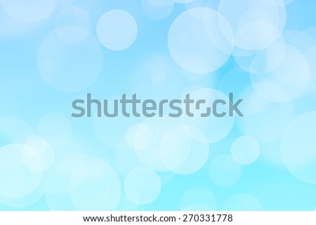 Abstract blue bokeh  particles background