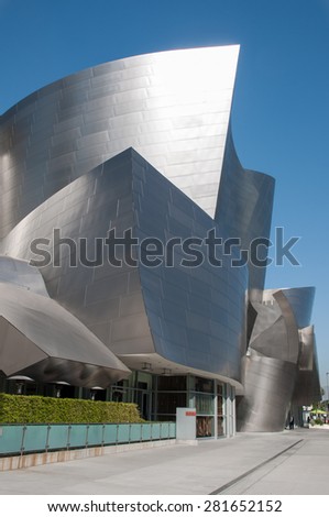 LOS ANGELES -May 10: Walt Disney Concert Hall in Los Angeles, CA. May 10 2015