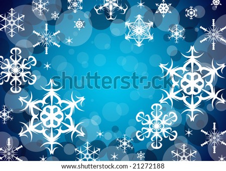 stock photo : winter snowflake background