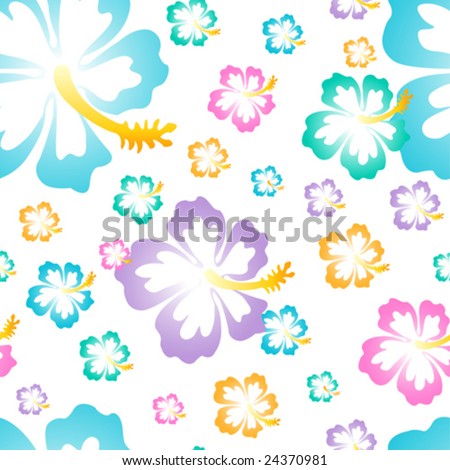 stock vector : Hawaiian Flower Background