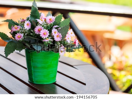 decorative flower on table