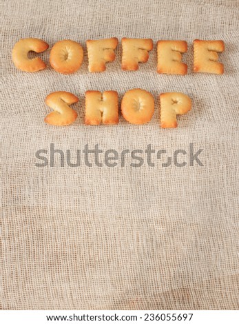 Cookies ABC containing letters