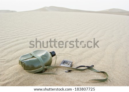 In the desert use navigator guide line direction.