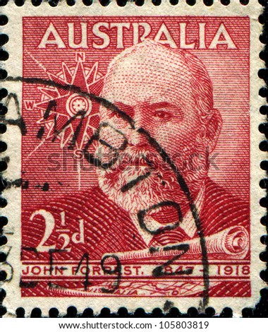AUSTRALIA - CIRCA 1949: Sir John Forrest GCMG an Australian explorer, the first Premier of Western Australia and a cabinet minister in Australia\'s first federal parliament, Circa 1949.