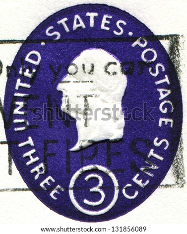 USA - CIRCA 1930: A stamp printed in the United States of America shows President Washington, circa 1930