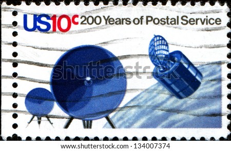 USA - CIRCA 1970: A stamp printed in United States of America honoring 200 Years of Postal Service, Circa 1970