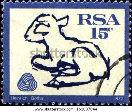 SOUTH AFRICA - CIRCA 1972: A stamp printed in South Africa from the \