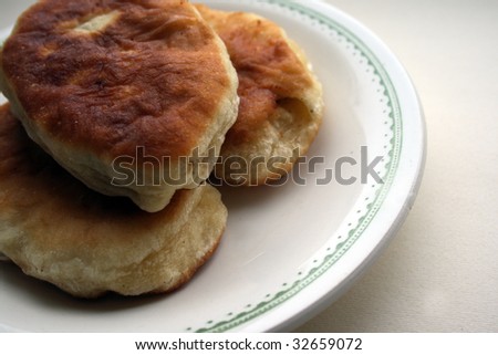 Home made fried pies on tale