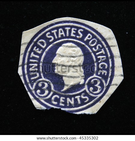 UNITED STATES OF AMERICA - CIRCA 1960s: A stamp printed in the USA shows image of President George Washington, circa 1960s