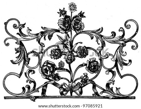 Door lattice, France, 18th century - an illustration to article \