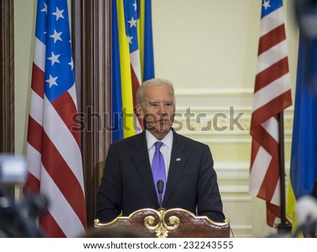 KIEV, UKRAIN - November 21, 2014: Vice President Joseph Biden