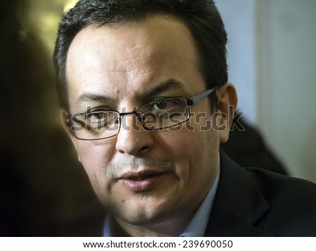 KIEV, UKRAINE - December 23, 2014: MP, leader of the Party \