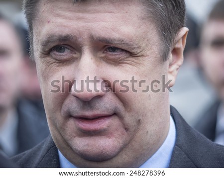 KIEV, UKRAINE - January 29, 2015: Vyacheslav Kirilenko - Ukrainian politician, Deputy Prime Minister for Humanitarian Affairs and the Minister of Culture of Ukraine.