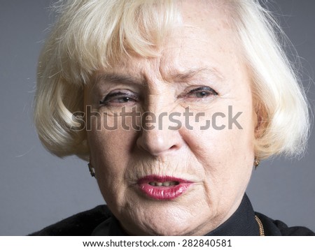 Portrait of elegant senior woman