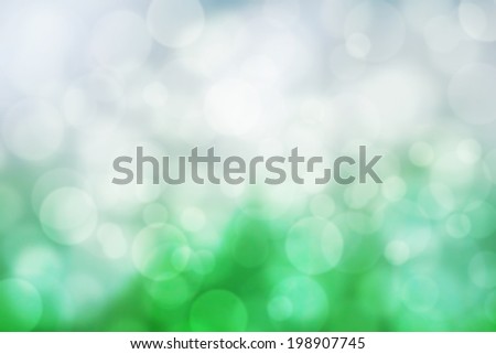 An image of white and green bokeh background