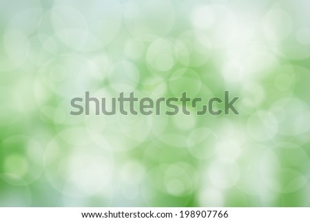 Abstract bokeh background.white and green.