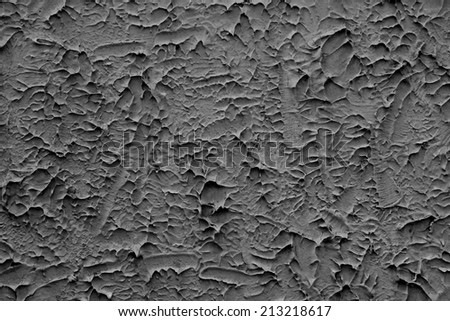 abstract stucco wall background, black and white.