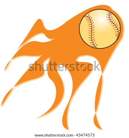 'Flaming Baseball' Stock Photo 43474573 : Shutterstock