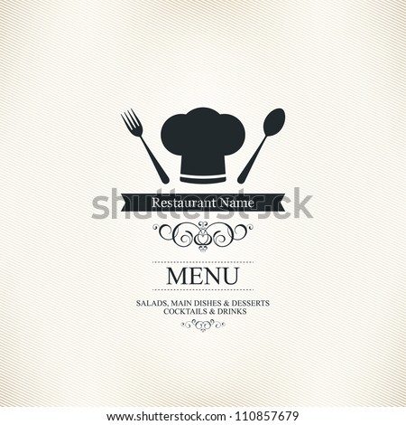 Logo Design Restaurant on Restaurant Menu Design Stock Vector 110857679   Shutterstock