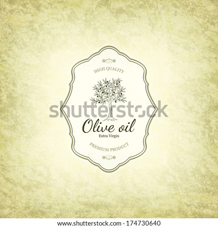 Olive label design Olive tree Olive label design Olive tree