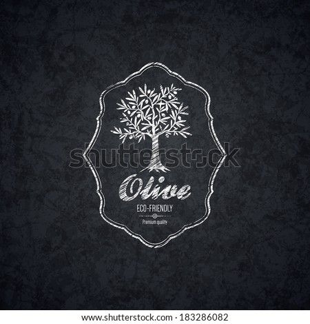 Olive label design Olive label design