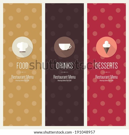 Menu for restaurant cafe bar coffee house Menu for restaurant cafe bar coffee house