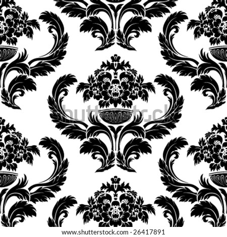 wallpaper seamless. Seamless damask wallpaper