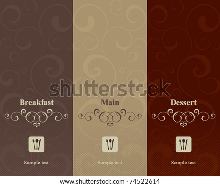 Logo Design Restaurant on Vector  Restaurant Menu Design   74522614   Shutterstock
