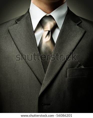 closeup businessman suit