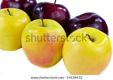 Six Apples Closeup