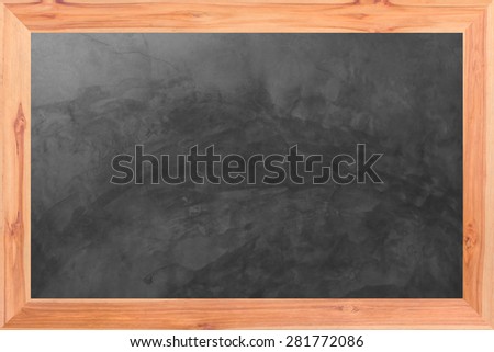 Concrete floor texture in wooden frame with blank space for adding text