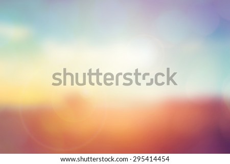Abstract pastel blurred background.Backdrop with color and bright sun light. Summer holidays concept.bokeh background or Christmas background.