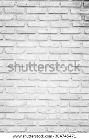 Black and white brick wall texture background / Brick wall texture