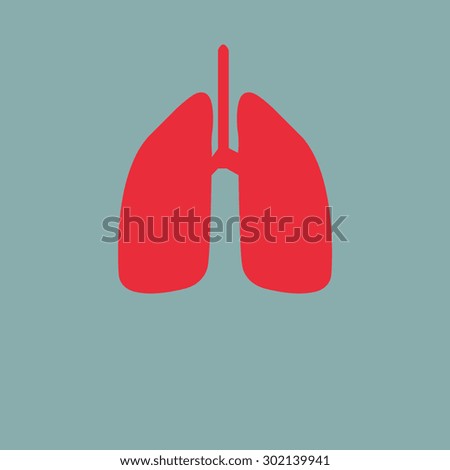 Red Human lung. Medical background. Health care