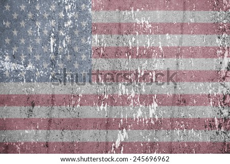 American vintage flag. Texture, background