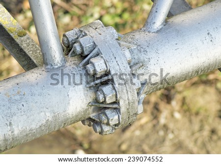 water pipes bolted