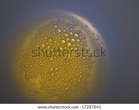 a world full of bubbles abstract represents environment pollution