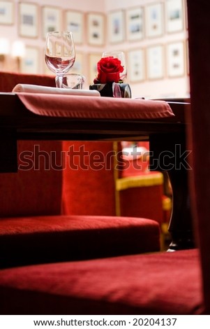 restaurant chair view
