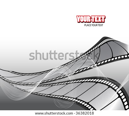 Vector Movie/Photo Film - Isolated Illustration On White Background