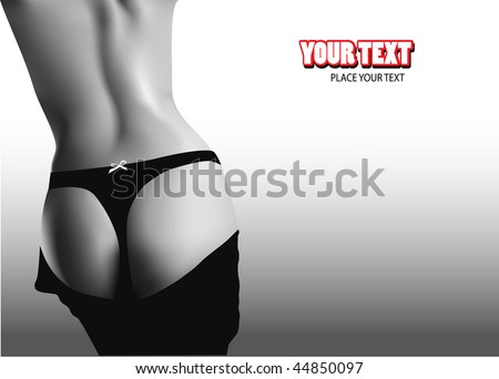 stock vector beautiful nude female figure
