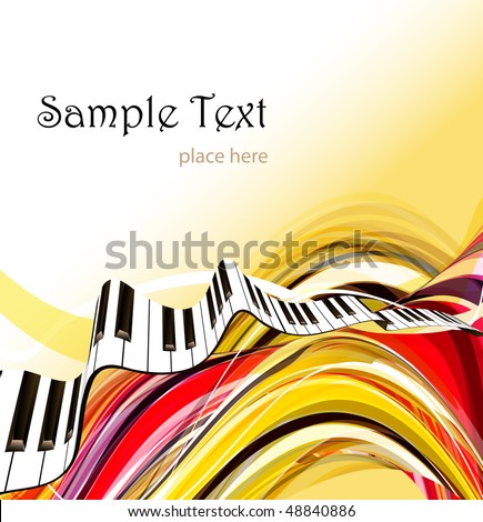 abstract piano keyboard
