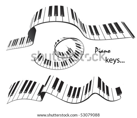 abstract piano keyboard