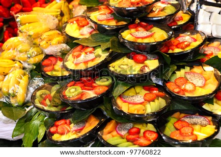 Arranged Fruit Salad